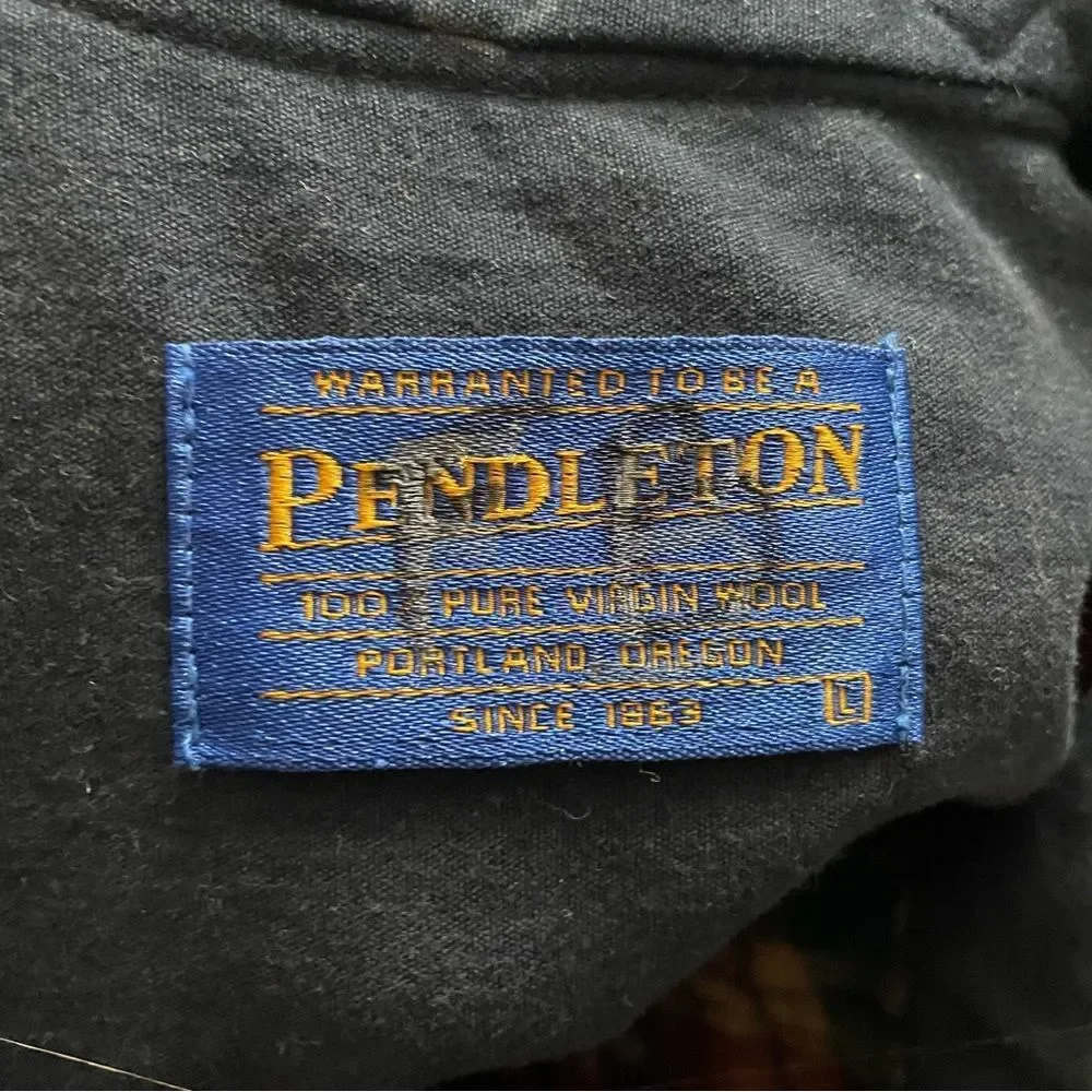 Pendleton 100% Virgin Wool Plaid Mid Weight Shacket